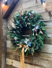 Load image into Gallery viewer, Fresh Christmas Door Wreath - Collection Date Tuesday 2nd December 2025