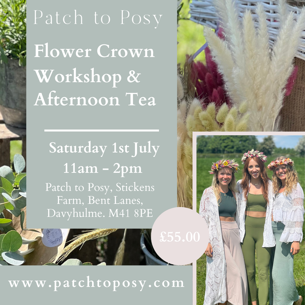 Everlasting Flower Crown Workshop & Afternoon Tea