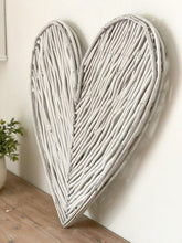 Load image into Gallery viewer, Grey Wash Willow Heart
