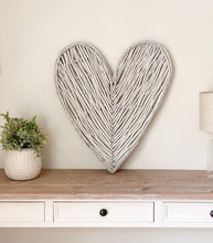Load image into Gallery viewer, Grey Wash Willow Heart