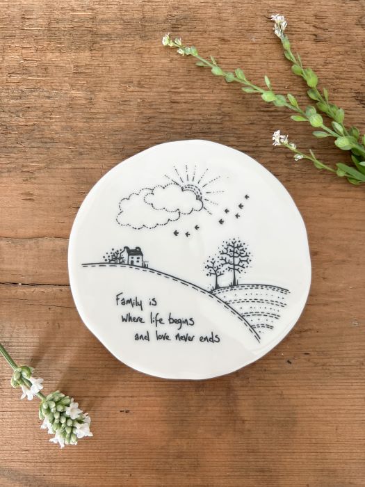 NEW ~ Round Coaster 'Family is ...'