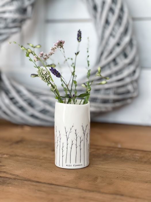 Ceramic 'Wild Flowers' Vase