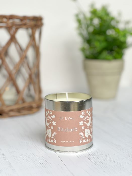 Rhubarb Tin Candle