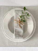Load image into Gallery viewer, Country Grey Ticking Napkins
