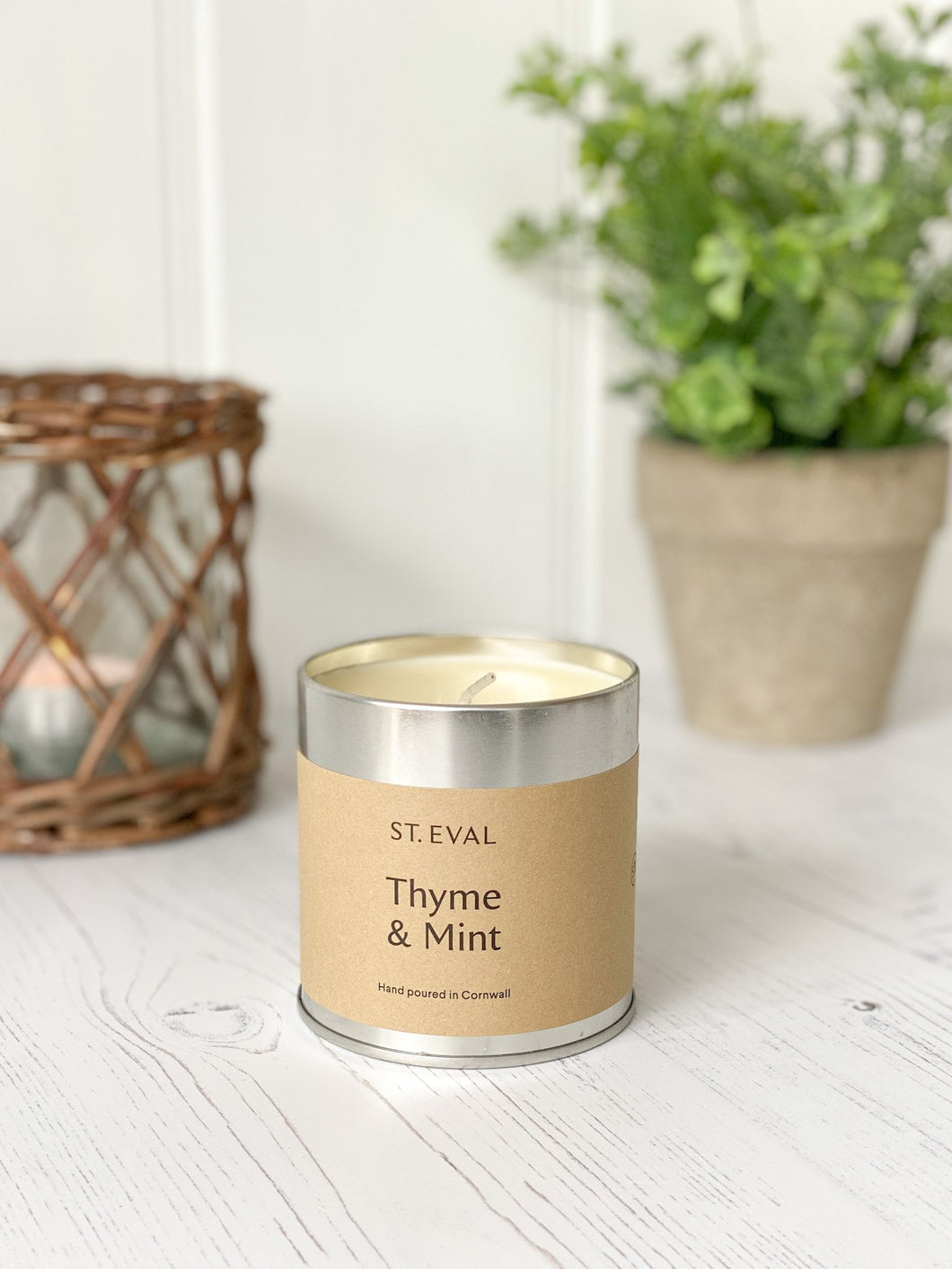 193-STE Thyme & Mint Tin Candle