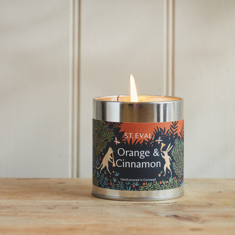Orange & Cinnamon Tin Candle