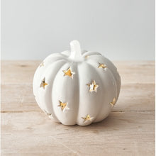 Load image into Gallery viewer, Ceramic Pumpkin Tealight Holder
