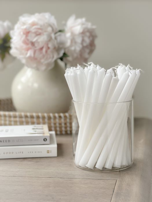 Taper Candle Bundle ~ White
